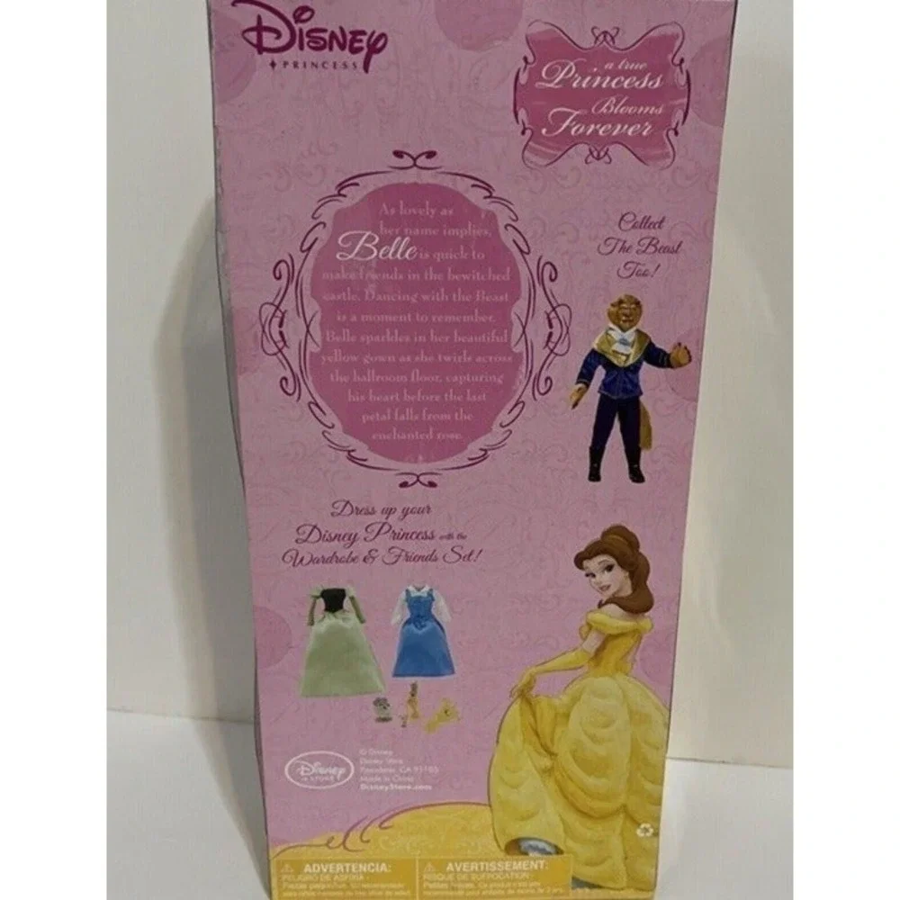 Belle Classic Doll Disney Store Beauty And The‎ Beast Retired Lot Of 4 NEW